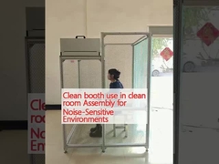 Utilisation des cabines propres dans les salles blanches Assemblage pour les environnements sensibles au bruit