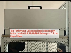 Le niveau de bruit de la cabine de nettoyage en acier galvanisé de haute performance≤65dB 99,999% Efficacité à 0,3 Um Filtres Hepa