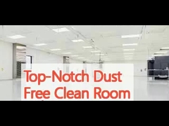 Salle propre sans poussière de premier ordre avec une vitesse moyenne du vent de 0,3-0,5 m/s et plancher époxy