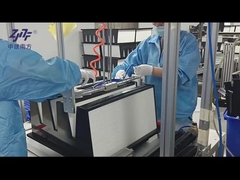 En acier galvanisé cadre V banque filtre HEPA, 0.3um HEPA filtre à air plissé H13 haute capacité de poussière