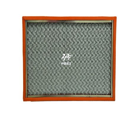 Industrie usine semi-conducteur H14 H13 250 ° C Filtre HEPA en fibre de verre, panneau de filtre à air HEPA résistant aux températures élevées