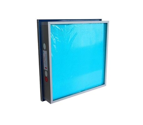 Réservoir de liquide Filtre HEPA industriel AHU Filtre en fibres de verre synthétiques mini plissé Haute efficacité