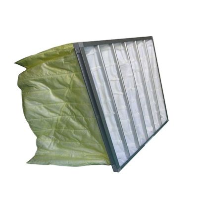 Filtre à poche pour la collecte de poussière F6 F7 F8 F9 Sac en fibre de verre synthétique non tissée