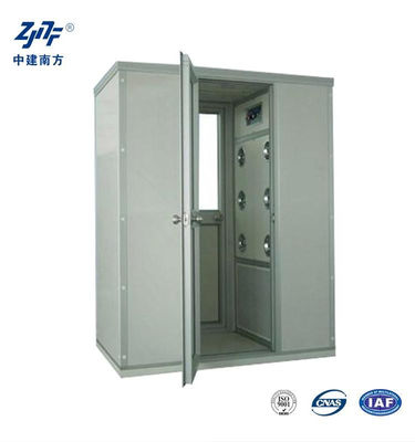 110V 220V SUS304 en acier inoxydable bas bruit salle blanche douche à air, 12 buses 99,99% salle de douche à air en acier inoxydable