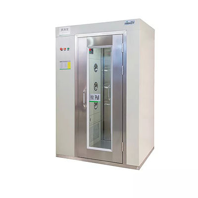 Machine de nettoyage modulaire 3 ventilateurs douche d'air salle blanche avec écran LED volet roulant porte et vitesse de l'air rapide 22-25 M/S
