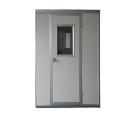 Efficacité salle blanche cabine douche d'air avec une seule puissante nettoyeur d'air vitesse porte de volets et construction en acier inoxydable