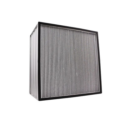 Filtre HEPA pour salle blanche plissé profond avec feuille d'aluminium en fibre de verre superfine