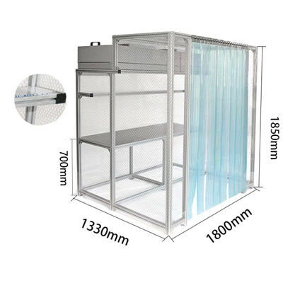 Fabrication industrielle de produits pharmaceutiques portables, salle blanche pour la pression positive et la production pharmaceutique personnalisée