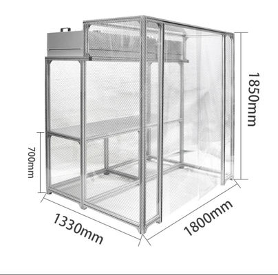 Rassemblement électronique modulaire salle blanche cabine environnement contrôlé pour la prévention de la pollution par la poussière et la contamination statique