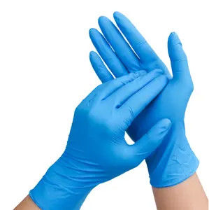 Résistance à l'huile Gants en nitrile de salle blanche, Résistance à la corrosion chimique, faible allergénisme, surface lisse