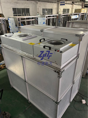 Cabine de salle blanche à modularité flexible et enceinte transparente pour un espace personnalisable