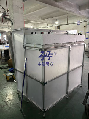 Cabine téléphonique acoustique transparente avec enceinte, espace de travail hermétique et visible avec une efficacité de filtration de 99,99 % à 0,3 um
