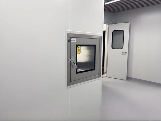 Cabinet de passage en salle blanche pour le transfert d'articles contrôlés. Fermer. Activer. Récupérer. NE PAS ouvrir les deux portes simultanément.